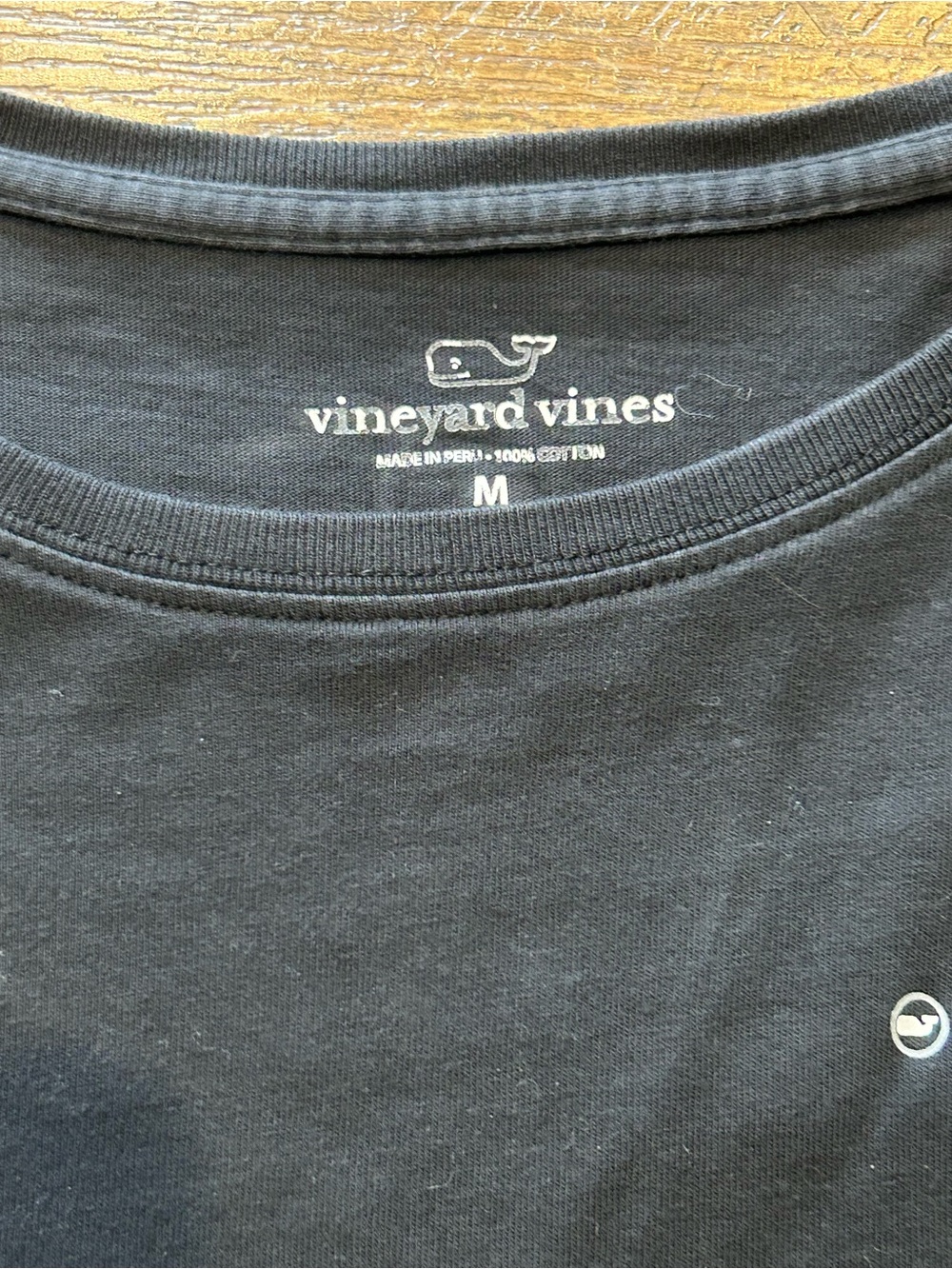 Vineyard Vines Black Crewneck Long Sleeve Tee - Picture 2 of 9